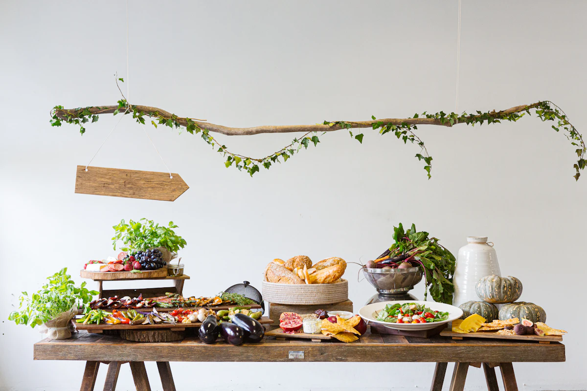 Grazing table style — catering visual reference